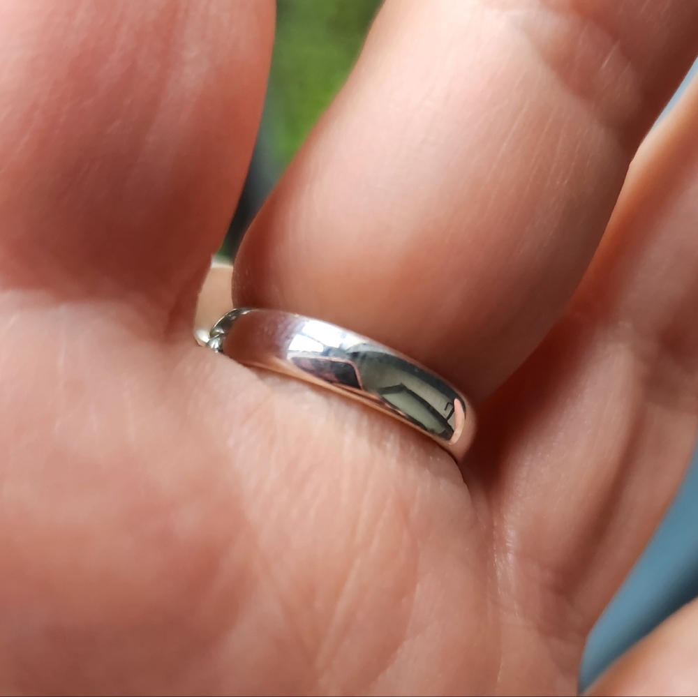 Handmade Sterling Silver 925 Mine 8 Turquoise Blossom Feather Ring Size 7 - Picture 4 of 8